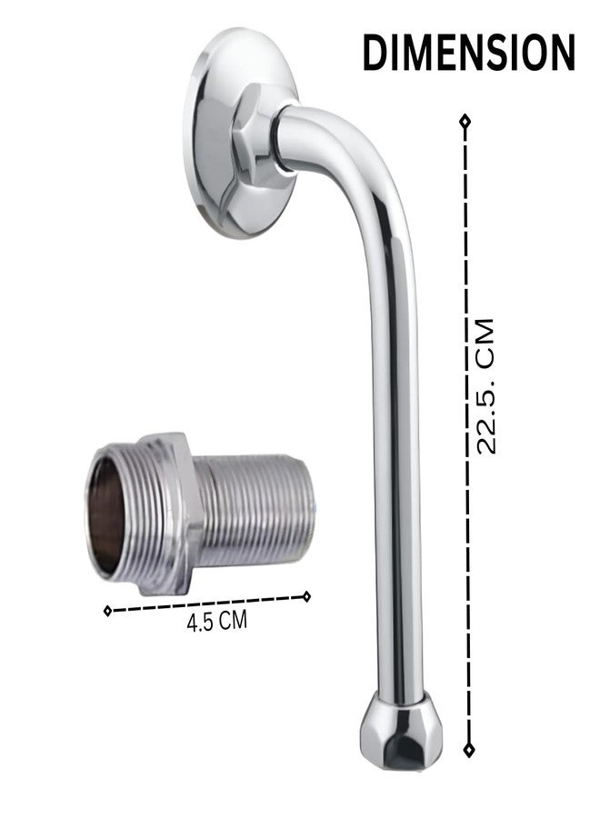 PICK - UP 𝗣𝗜𝗖𝗞 𝗨𝗣 9 inch L Band For Wall Mixer With 1/2" X 3/4" Hex Nipple | Suitable For All Type of 2 In 1 And 3 In 1 Wall Mixers | Stainless Steel, Chrome. - Image 3
